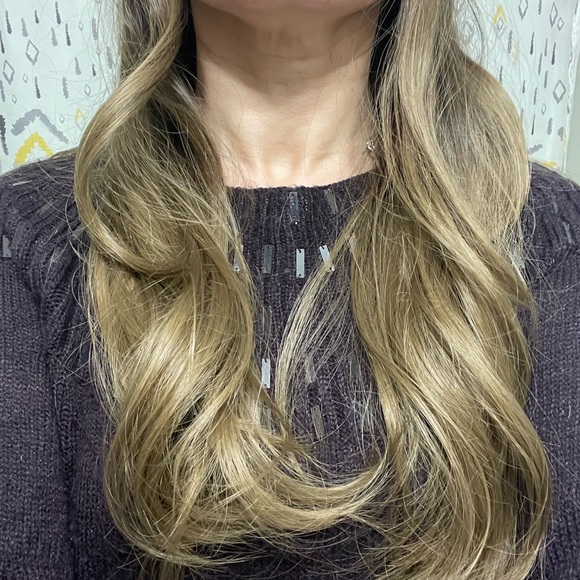 Ombré brown curly synthetic wig. - Picture 6 of 13